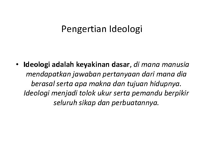 Pancasila Sebagai Ideologi Nasional Oleh Yesi Marince S
