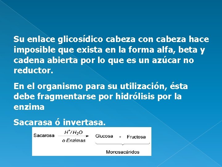 Su enlace glicosídico cabeza con cabeza hace imposible que exista en la forma alfa,