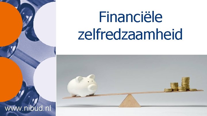 Financiële zelfredzaamheid www. nibud. nl 