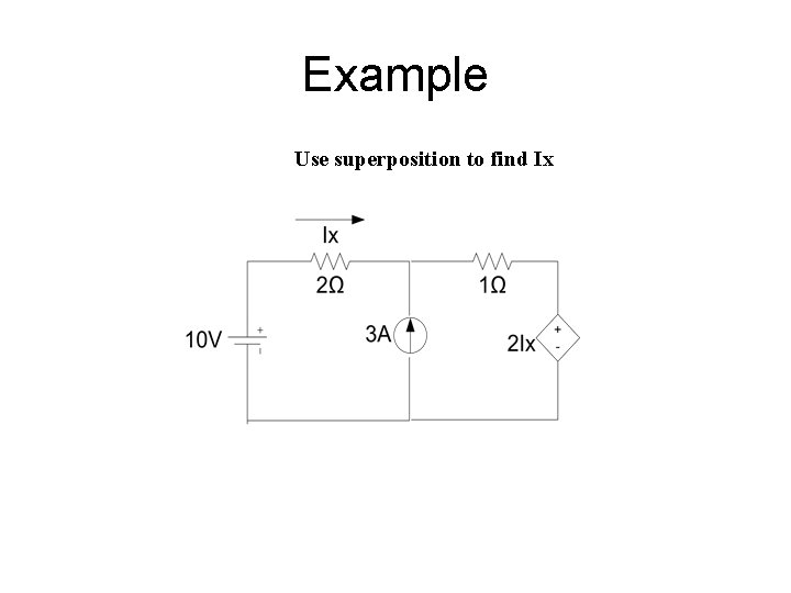 Example Use superposition to find Ix 