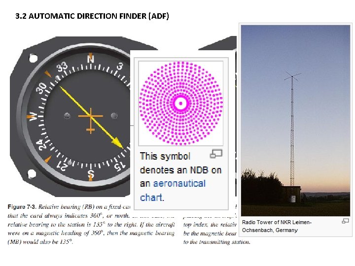 3. 2 AUTOMATIC DIRECTION FINDER (ADF) 1. The ADF indicator always has its needle