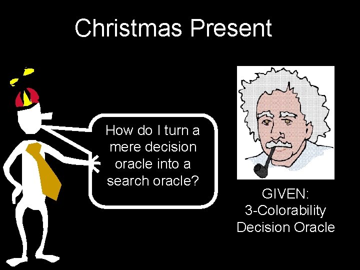 Christmas Present How do I turn a mere decision oracle into a search oracle?