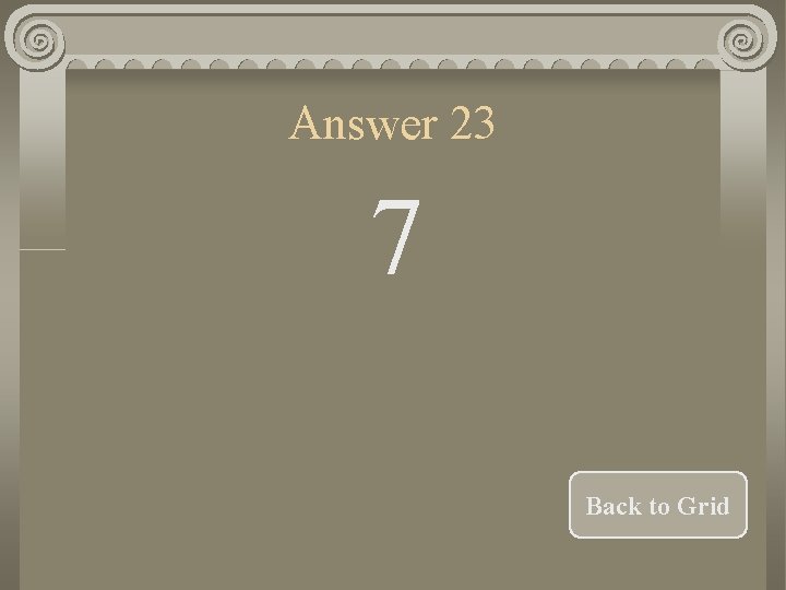 Answer 23 7 Back to Grid 