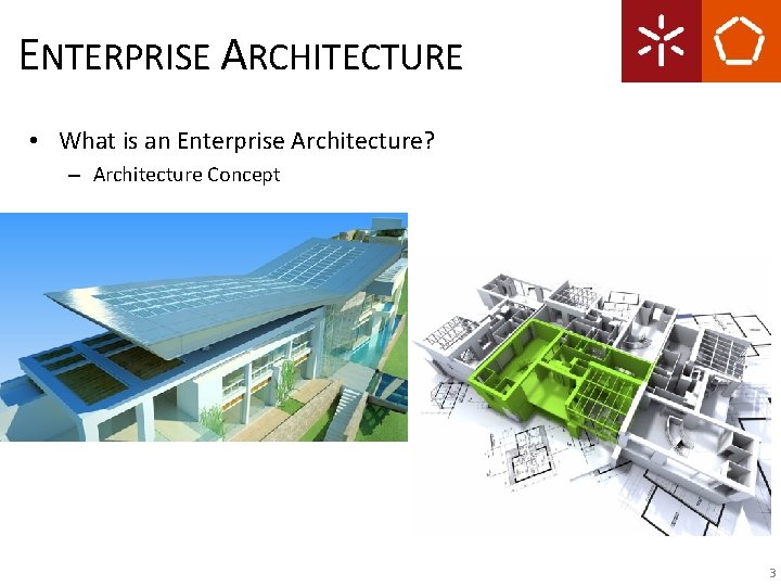 ENTERPRISE ARCHITECTURE • What is an Enterprise Architecture? – Architecture Concept 3 