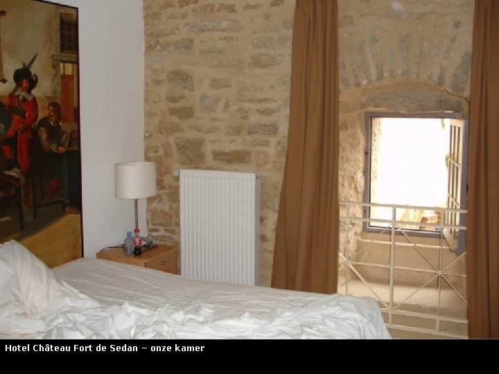 Hotel Château Fort de Sedan – onze kamer 