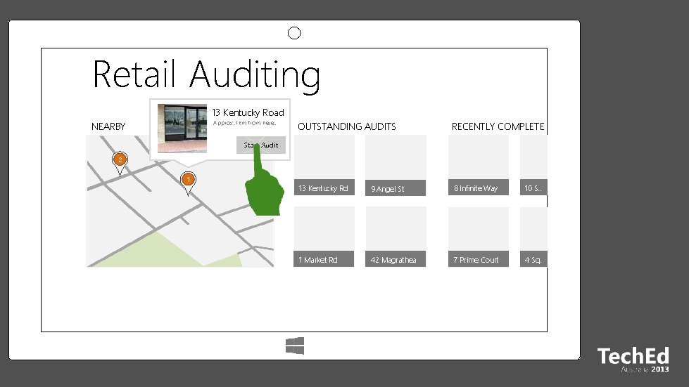 Retail Auditing 13 Kentucky Road Approx. 1 km from here. NEARBY OUTSTANDING AUDITS RECENTLY