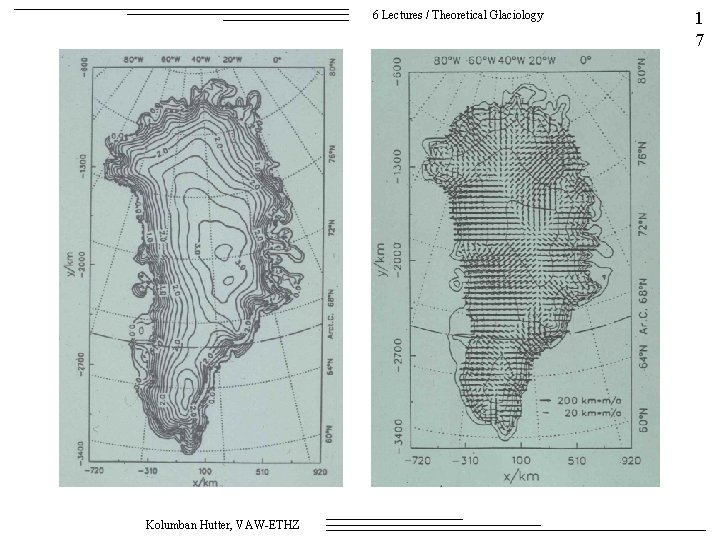 6 Lectures / Theoretical Glaciology Kolumban Hutter, VAW-ETHZ 1 7 