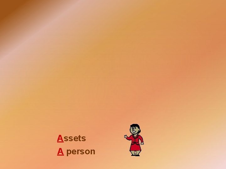 Assets A person 