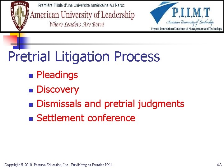 Post Litigation Resolution Chapter 3 Alternative Judicial and EDispute Resolution Litigation