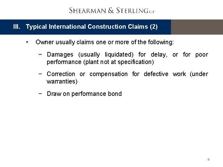 International Construction Arbitration John Savage Partner And Head
