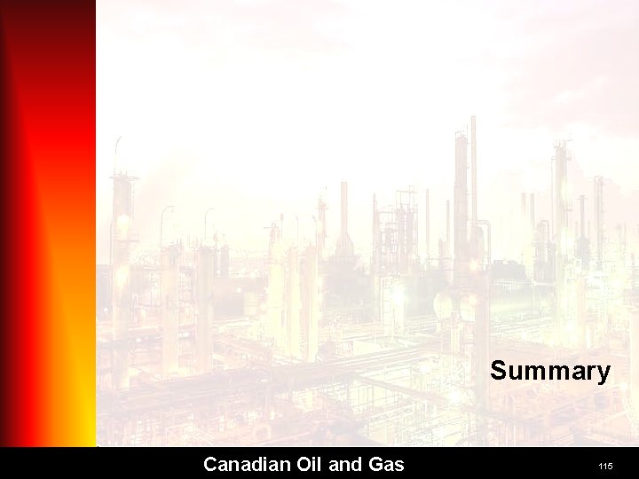 Summary Canadian Oil and Gas 115 