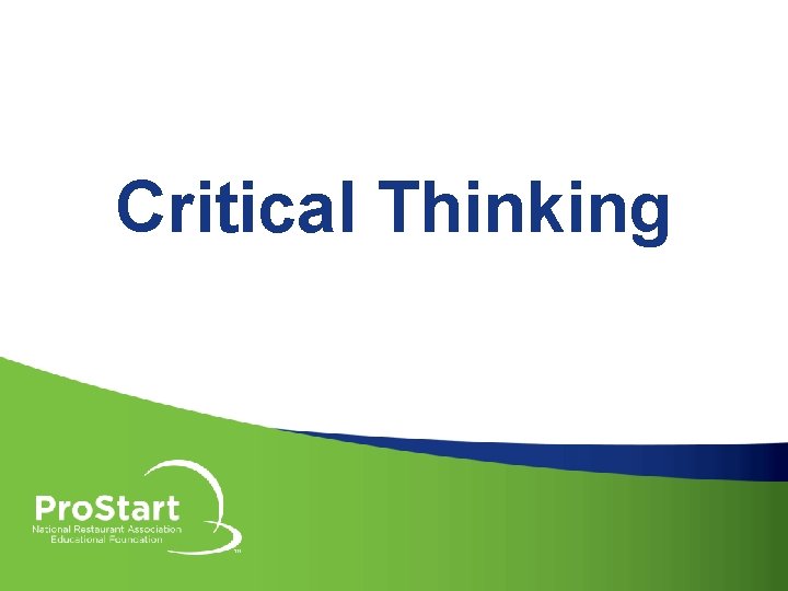 Critical Thinking 