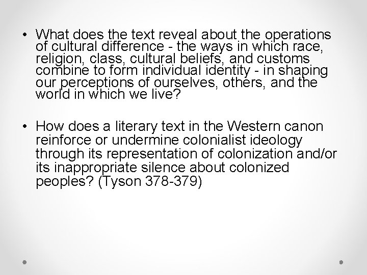  • What does the text reveal about the operations of cultural difference -