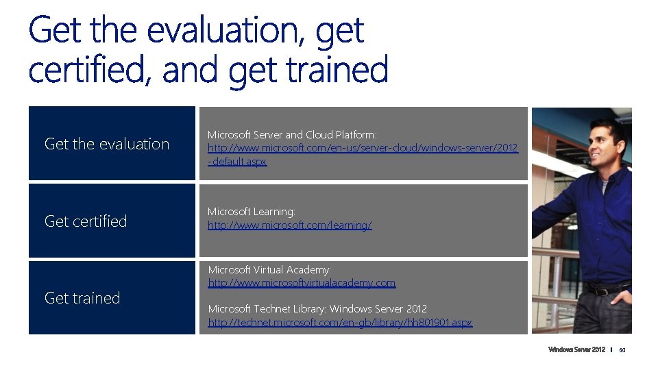 Get the evaluation Microsoft Server and Cloud Platform: http: //www. microsoft. com/en-us/server-cloud/windows-server/2012 -default. aspx