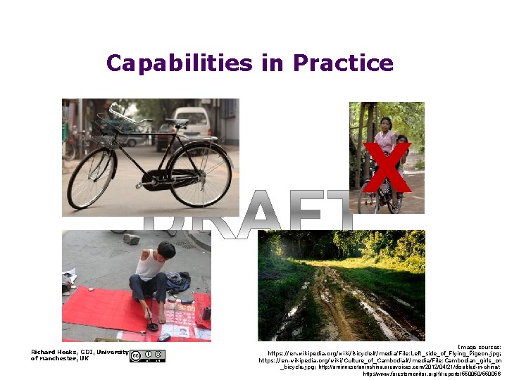 Capabilities in Practice X Richard Heeks, GDI, University of Manchester, UK Image sources: https: