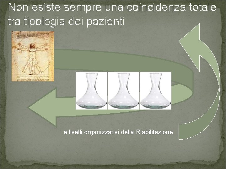 Non esiste sempre una coincidenza totale tra tipologia dei pazienti e livelli organizzativi della