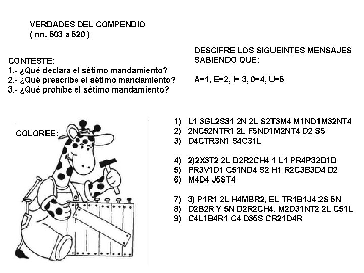 VERDADES DEL COMPENDIO ( nn. 503 a 520 ) CONTESTE: 1. - ¿Qué declara