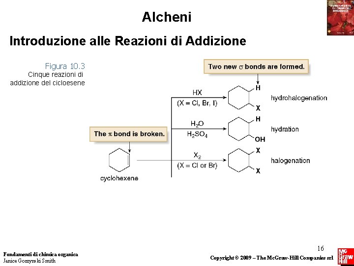 Alcheni Introduzione alle Reazioni di Addizione Figura 10. 3 Cinque reazioni di addizione del