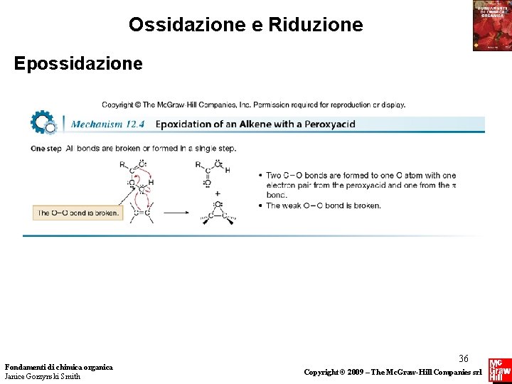 Ossidazione e Riduzione Epossidazione Fondamenti di chimica organica Janice Gorzynski Smith 36 Copyright ©