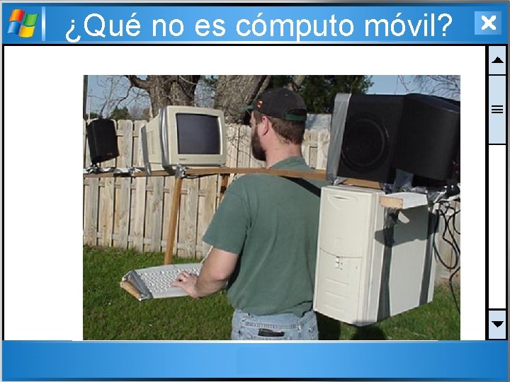 ¿Qué no es cómputo móvil? 