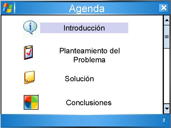 Agenda Introducción Planteamiento del Problema Solución Conclusiones 2 