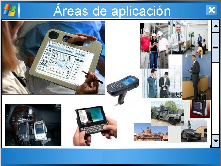 Áreas de aplicación 