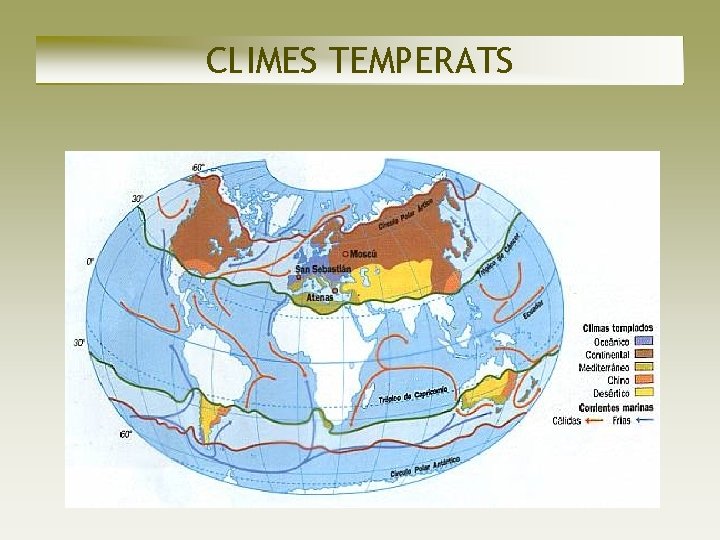 CLIMES TEMPERATS CLIMES TEMPERATS