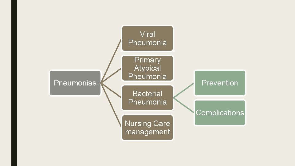 Viral Pneumonias Primary Atypical Pneumonia Prevention Bacterial Pneumonia Complications Nursing Care management 