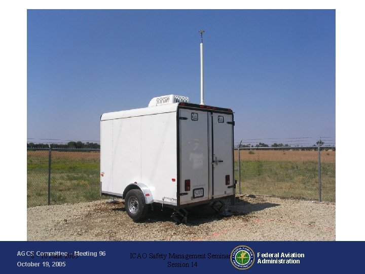 AGCS – Meeting 96 8 -Committee 10 June 2005 October 19, 2005 ICAO Safety