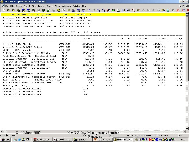 AGCS – Meeting 96 8 -Committee 10 June 2005 October 19, 2005 ICAO Safety