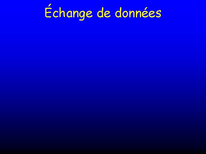 Échange de données 