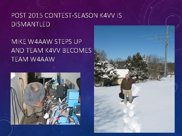 POST 2015 CONTEST-SEASON K 4 VV IS DISMANTLED MIKE W 4 AAW STEPS UP