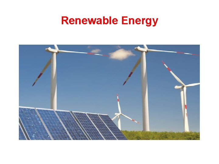 Renewable Energy 