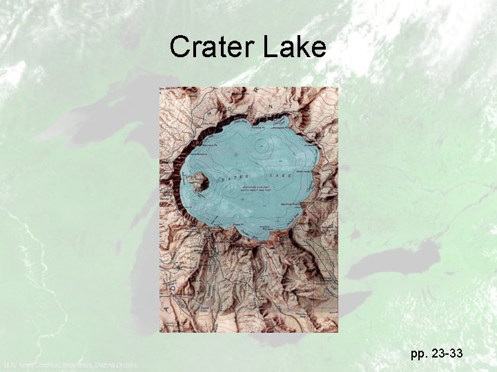 Crater Lake pp. 23 -33 