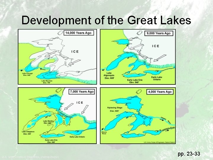 Development of the Great Lakes pp. 23 -33 
