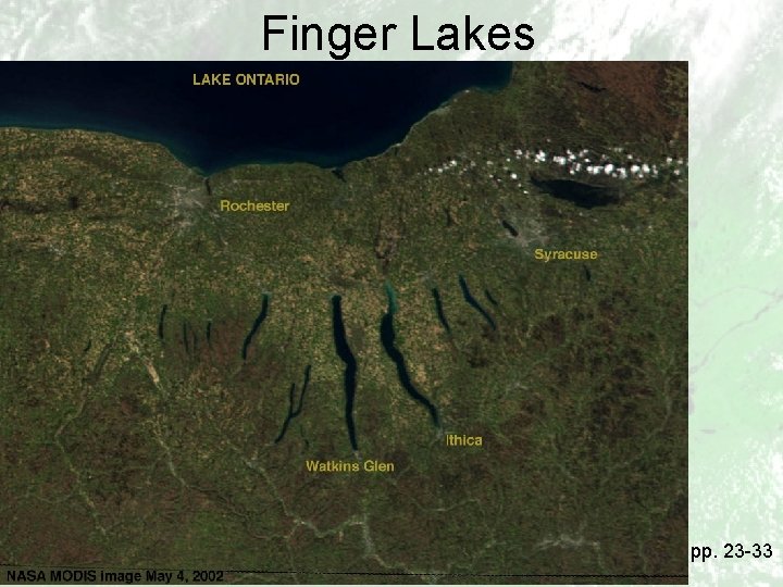 Finger Lakes pp. 23 -33 