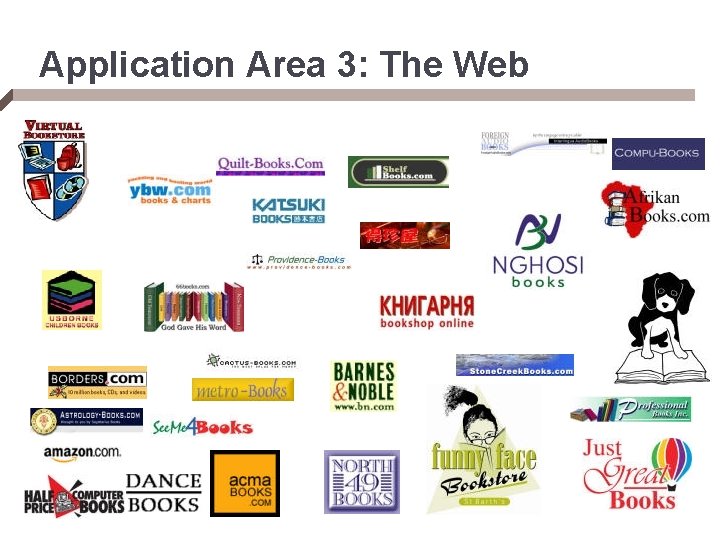 Application Area 3: The Web 