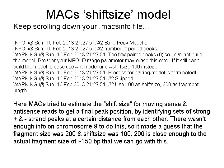 MACs ‘shiftsize’ model Keep scrolling down your. macsinfo file… INFO @ Sun, 10 Feb