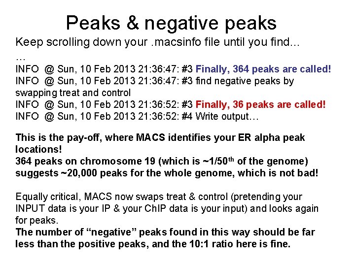 Peaks & negative peaks Keep scrolling down your. macsinfo file until you find… …