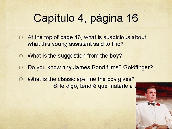 Capítulo 4, página 16 At the top of page 16, what is suspicious about