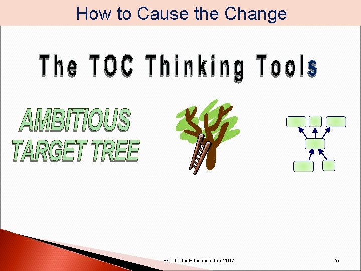 How to Cause the Change © TOC for Education, Inc. 2017 45 