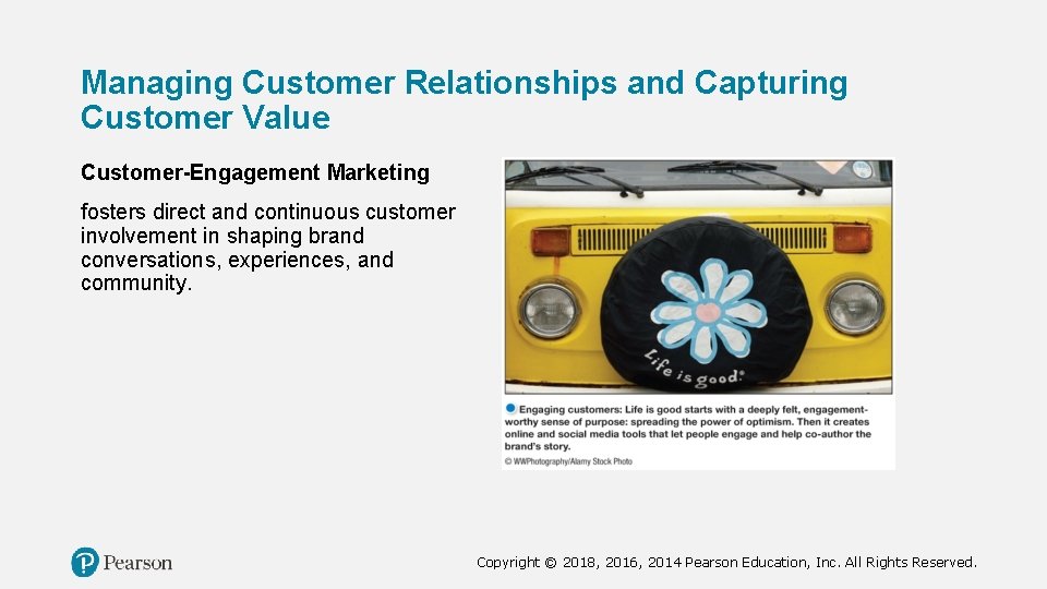 Managing Customer Relationships and Capturing Customer Value Customer-Engagement Marketing fosters direct and continuous customer