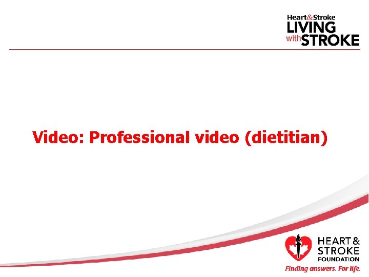 Video: Professional video (dietitian) 
