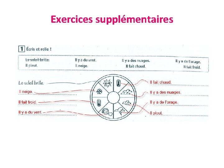Exercices supplémentaires 