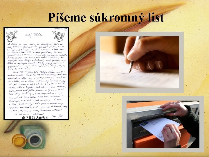 Píšeme súkromný list 