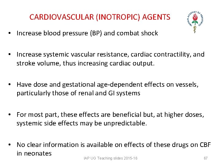 CARDIOVASCULAR (INOTROPIC) AGENTS • Increase blood pressure (BP) and combat shock • Increase CARDIOVASCULAR (INOTROPIC) AGENTS • Increase blood pressure (BP) and combat shock • Increase