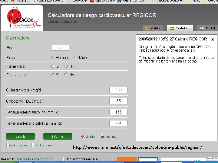 http: //www. imim. cat/ofertadeserveis/software-public/regicor/ 