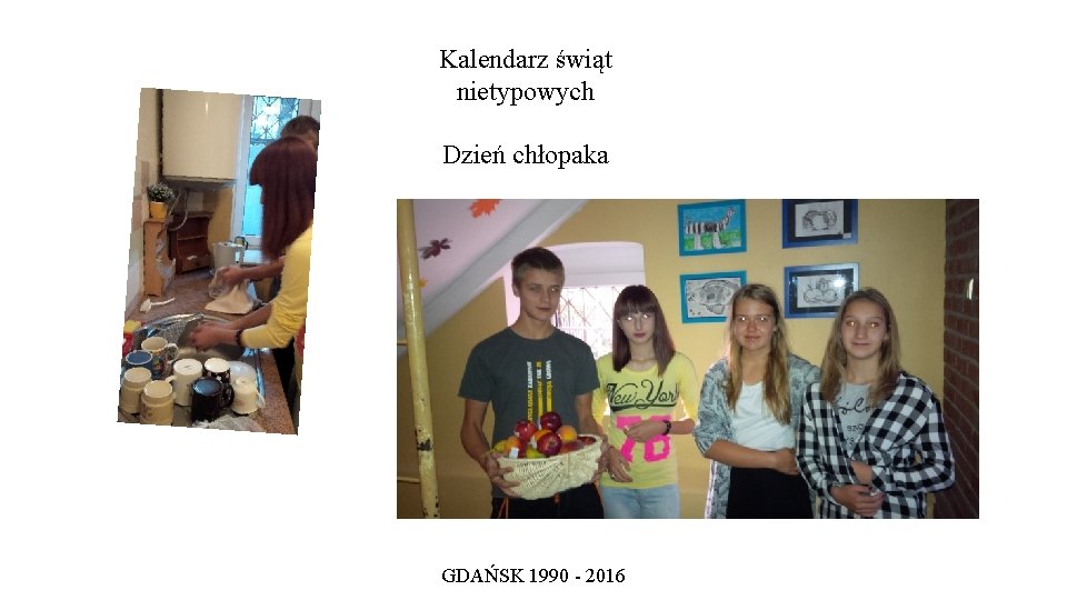 Kalendarz świąt nietypowych Dzień chłopaka GDAŃSK 1990 - 2016 