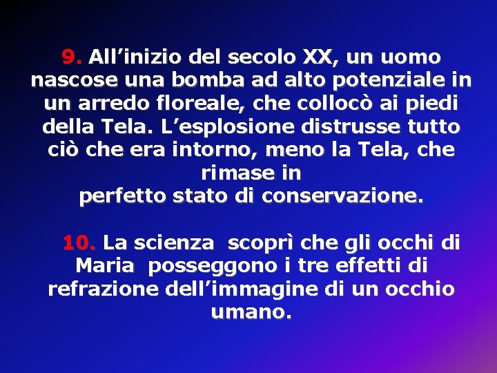 9. All’inizio del secolo XX, un uomo nascose una bomba ad alto potenziale in 9. All’inizio del secolo XX, un uomo nascose una bomba ad alto potenziale in