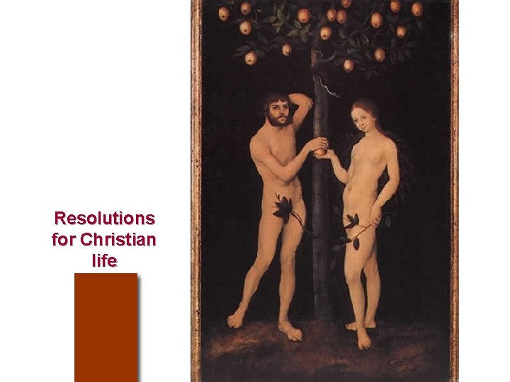 Resolutions for Christian life Resolutions for Christian life